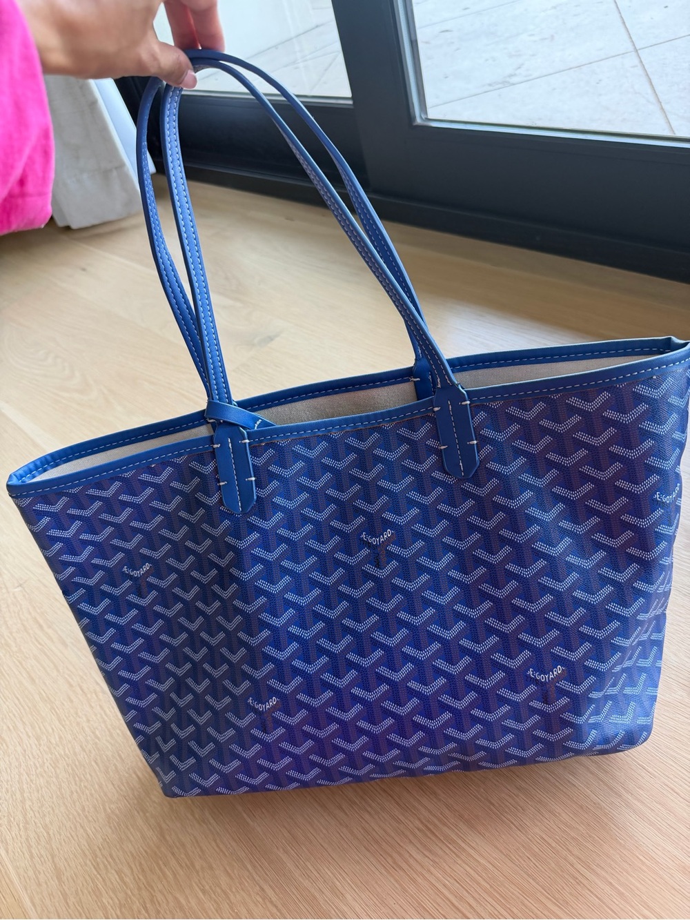 Blue Patterned Tote Bag - Picture 2 of 9